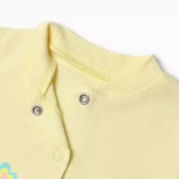 Комбинезон для девочки, цвет желтый, рост 68 см