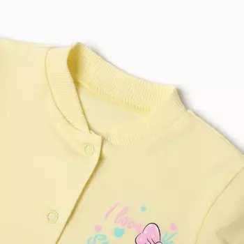 Комбинезон для девочки, цвет желтый, рост 74 см