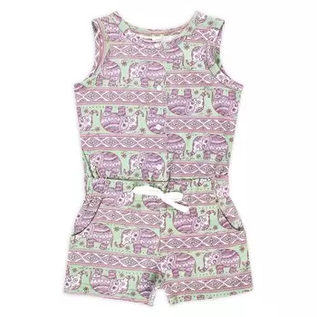 Комбинезон для девочки, рост 92 см, цвет разноцветный