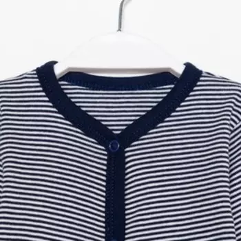 Комбинезон для мальчика, цвет синий/белый, рост 56-62 см