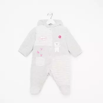 Комбинезон для мальчика, рост 68 см, цвет серый