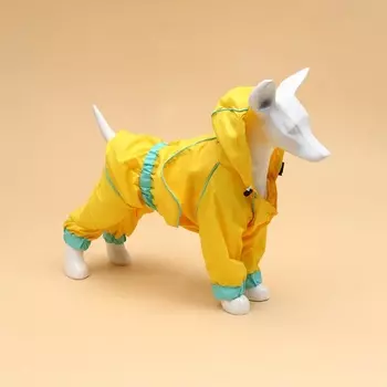 Комбинезон для собак, дюспо, размер S (ДС 25, ОГ 40), жёлтый