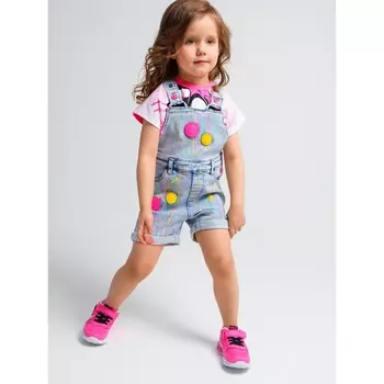 Комбинезон джинсовый для девочки PlayToday, рост 92 см