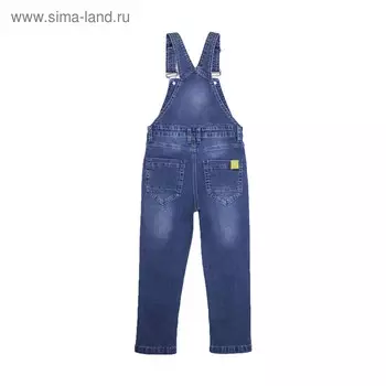 Комбинезон джинсовый для мальчиков, рост 116