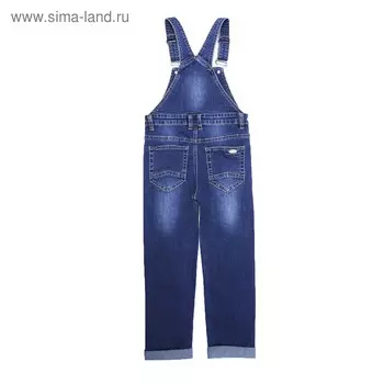 Комбинезон джинсовый для мальчиков, рост 98