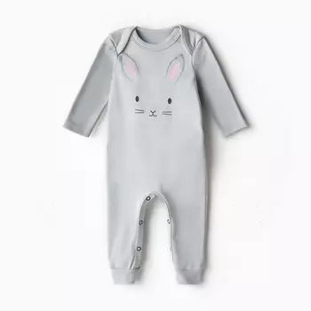 Комбинезон Крошка Я Baby Bunny, рост 80-86, серый