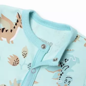 Комбинезон Крошка Я "Дракоша", рост 62-68 см, голубой