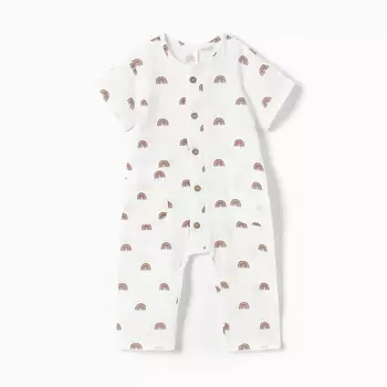 Комбинезон Крошка Я Муслин, 62-68, бежевый