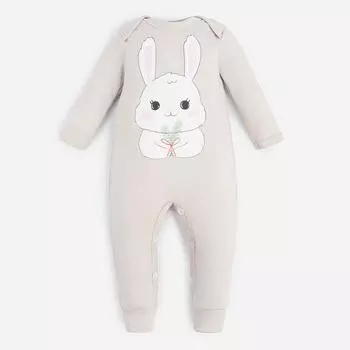 Комбинезон Крошка Я "Зайка", рост 86-92 см, серый