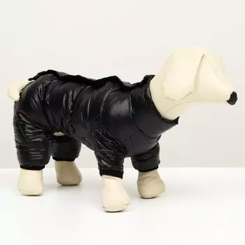 Комбинезон на кнопках, размер 10 (ДС 25 см, ОГ 34 см, ОШ 24 см), чёрный