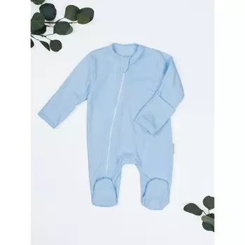 Комбинезон на молнии детский Fashion, рост 80 см, цвет голубой