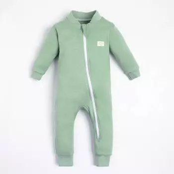 Комбинезон на молнии Крошка, Я BASIC LINE, рост 68-74 см, зелёный