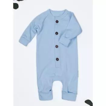 Комбинезон на пуговицах детский Fashion, рост 62 см, цвет голубой