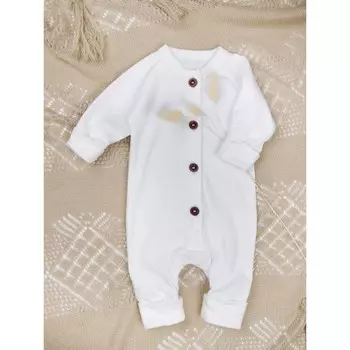 Комбинезон на пуговицах детский Fashion, рост 62 см, цвет молочный