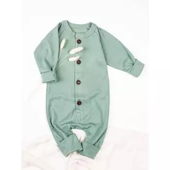 Комбинезон на пуговицах детский Fashion, рост 74 см, цвет зелёный