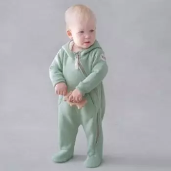 Комбинезон детский KinDerLitto «Пикколино-1», рост 62-68 см, цвет полынь