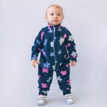 Комбинезон «Нежность», рост 86-92 см, цвет синий, открытый