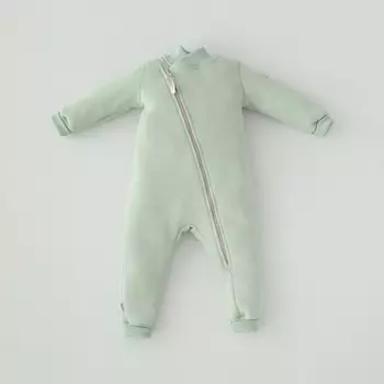 Комбинезон-поддёва детский KinDerLitto Topolino, рост 62-68 см, цвет полынь