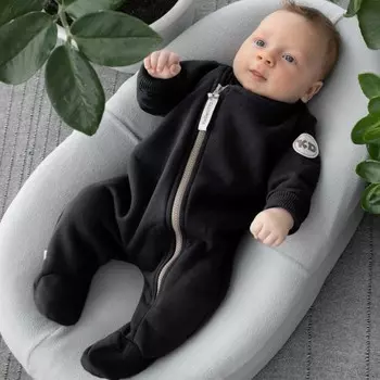 Комбинезон-поддёва детский KinDerLitto Topolino, рост 68-74 см, цвет чёрный