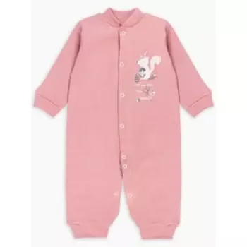 Комбинезон с манжетами Wooly Woo, рост 68 см, цвет пудровый