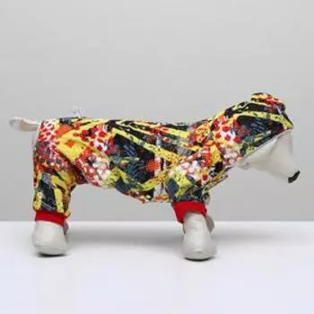 Комбинезон с меховым подкладом, М (дс-24 см, ош-28 см, ог-36 см), микс