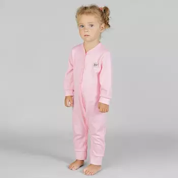 Комбинезон с открытыми ножками, рост 62 см, цвет розовый