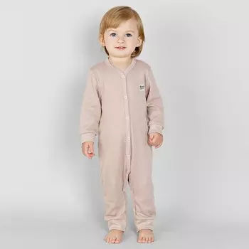 Комбинезон с открытыми ножками, рост 62 см, цвет бежевый