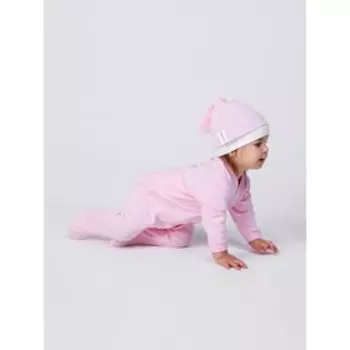 Комбинезон с шапочкой детский Nature essence, рост 80 см, цвет розовый