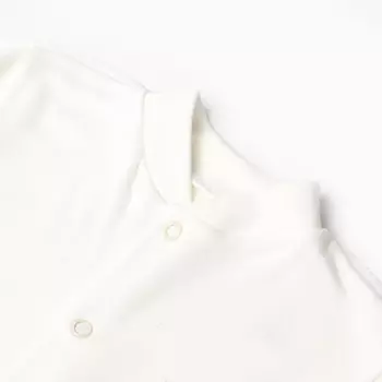 Комбинезон с закрытыми ручками, цвет молочный/мишка, рост 56 см