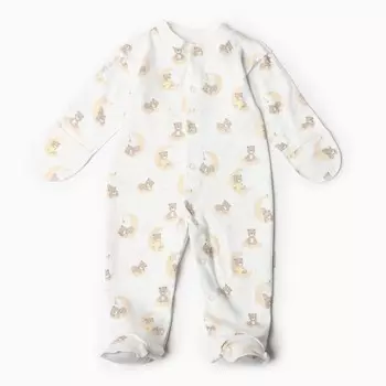 Комбинезон с закрытыми ручками, цвет молочный, рост 62 см