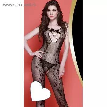 Комбинезон-сетка «Кэтсьюит», чёрный