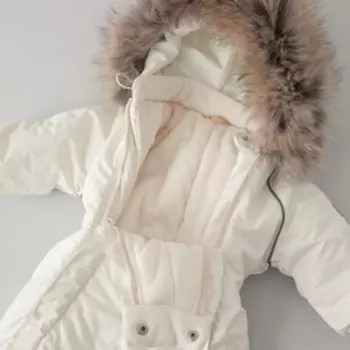 Комбинезон «Скандинавия» зимний мембрана, рост 62-68 см, цвет молочный