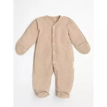 Комбинезон слип детский, рост 62 см, цвет ваниль