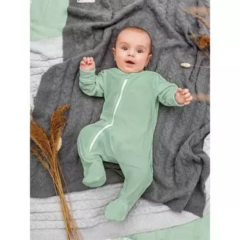 Комбинезон-слип на молнии Fashion, рост 80 см, цвет зеленый