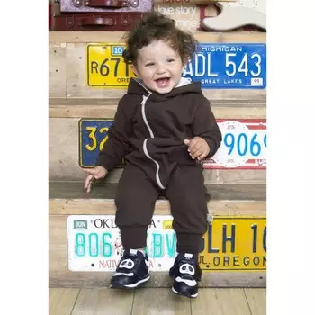 Комбинезон «Стрит», рост 80 см, цвет капучино