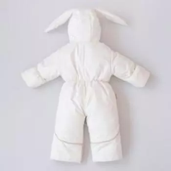 Комбинезон-трансформер «Зайкин», с отворотами 3 сезона, рост 68-80 см., цвет молочный