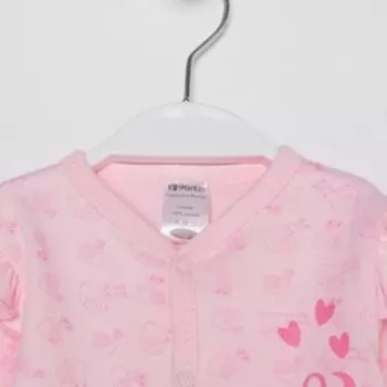 Комбинезон «Улиточка» для девочки, цвет розовый, рост 56 см