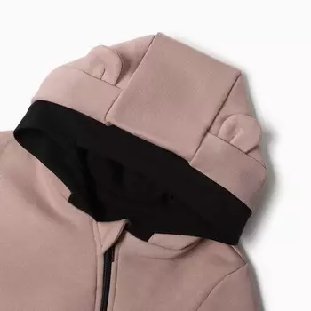 Комбинезон утепленный, цвет тауп-грей, рост 92 см