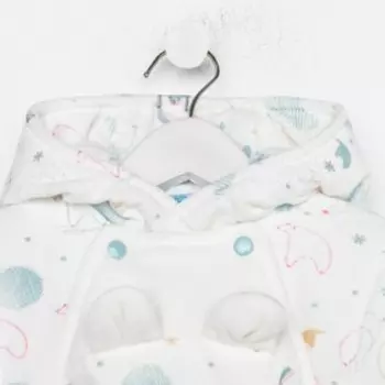 Комбинезон утеплённый, цвет голубой, рост 68