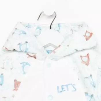 Комбинезон утеплённый, цвет голубой, рост 74