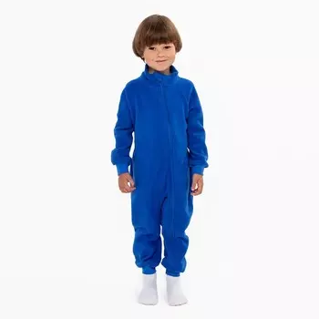 Комбинезон воротник-стойка, цвет синий , рост 104-110 см