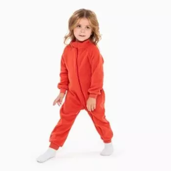 Комбинезон воротник-стойка, цвет терракотовый (AURORA RED), рост 104-110 см