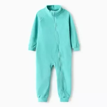 Комбинезон детский, воротник-стойка, мятный, рост 80-86 см