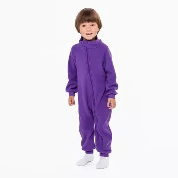 Комбинезон воротник-стойка, фиолетовый, рост 92-98 см