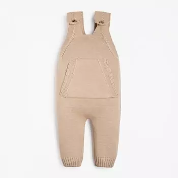 Комбинезон вязаный Крошка Я Basic, рост 62-68 см, бежевый