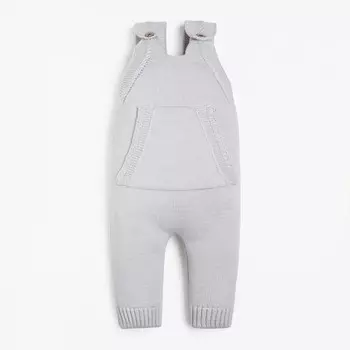 Комбинезон вязаный Крошка Я Basic, рост 80-86 см, серый