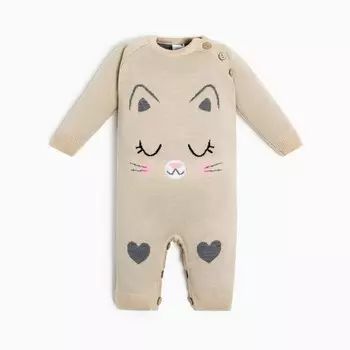 Комбинезон вязаный Крошка Я «Котик», рост 86-92 см