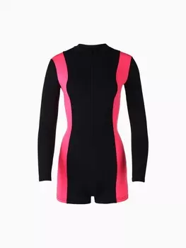 Комбинезон женский на молнии MINAKU, чёрный, размер 48