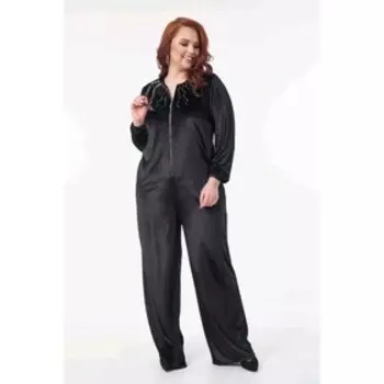 Комбинезон женский, размер 52, цвет чёрный
