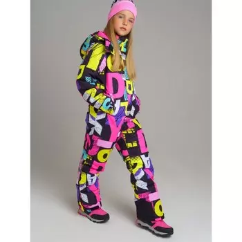 Комбинезон зимний для девочки PlayToday, рост 146 см